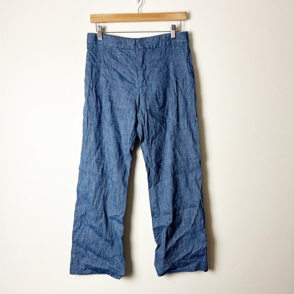 ISABEL ETOILE MARANT Women’s Linen Blend Lagenlook Trouser Blue Pants Sz 38 = 29 - Picture 1 of 6